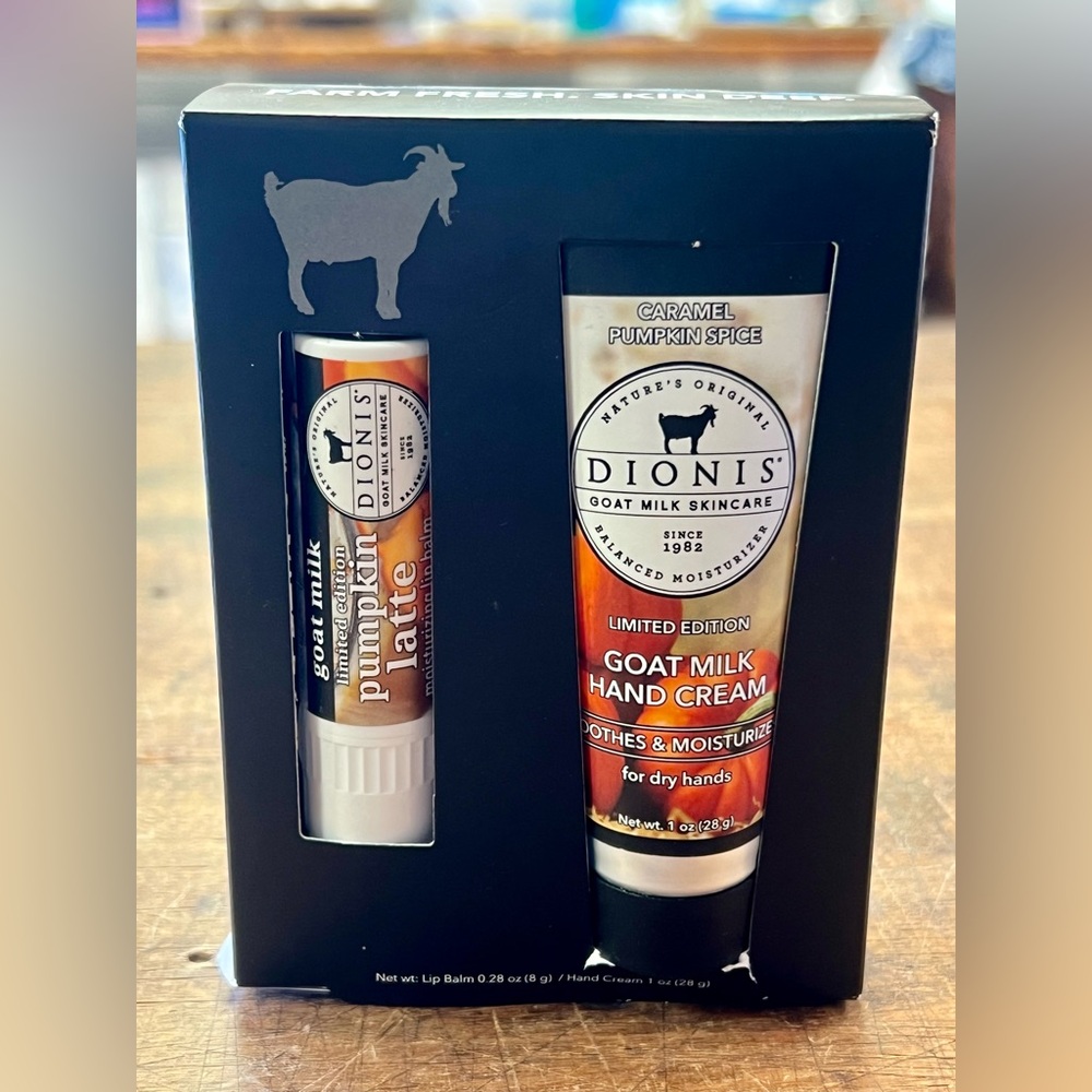 Dionis goat milk hand cream and lip balm NWT Limited edition